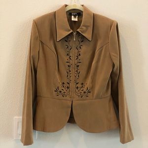 Sueded microfiber jacket- sophisticated!